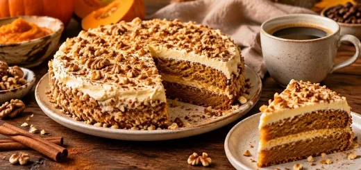 Вкуснее торта: ароматный тыквенный пирог с кофе и орехами — главный хит осени 2026