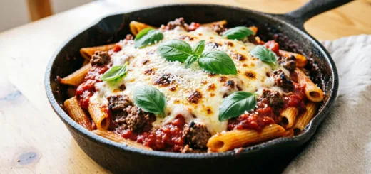 Беру фарш, томаты и сыр с макаронами — получаю блюдо 10 из 10: просто, быстро и сытно