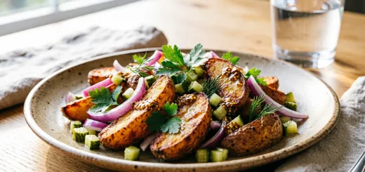 Без мяса, но сытно: теплый салат «Осенний» с картошечкой гости едят первым — секрет в особой заправке
