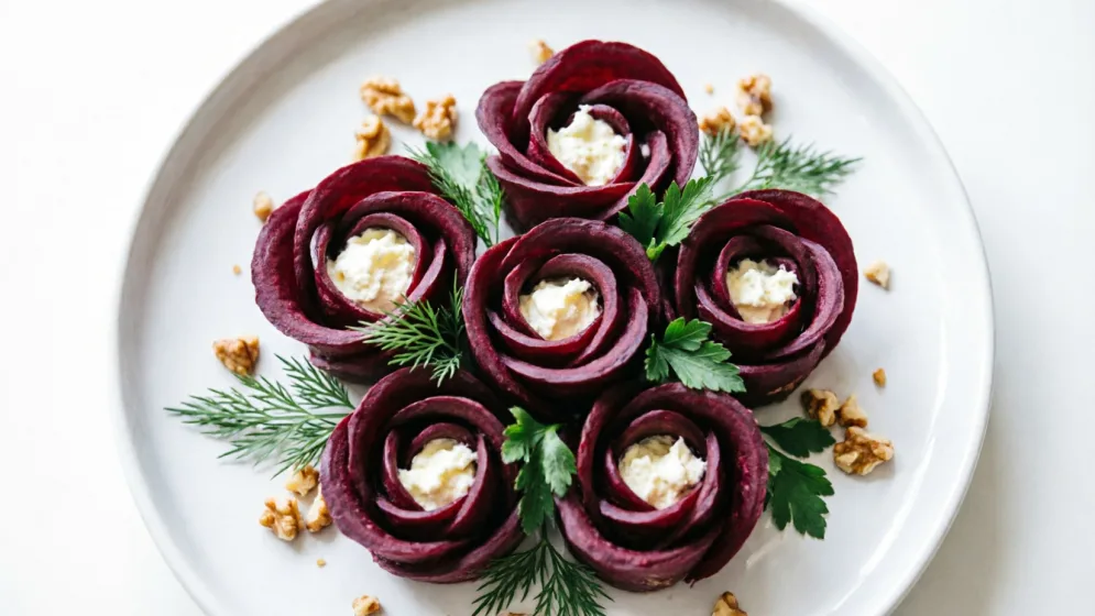 Свекольные розы: самая вкусная закуска к любому праздничному столу — готовим просто и красиво