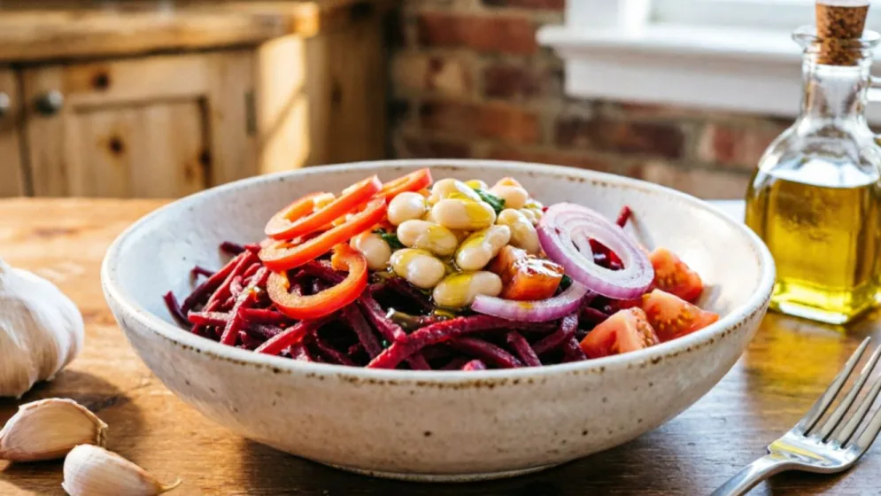 Сытный салат со свеклой готовлю каждый вечер: такой вкусный, что у домашних за ушами пищит