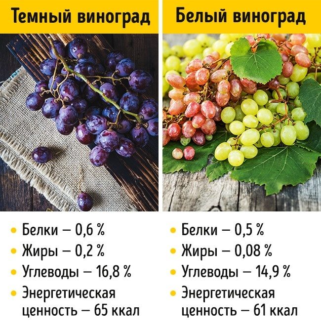 Какой виноград полезнее: зелёный или чёрный, почему